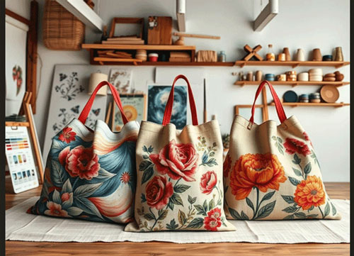 طرحهای نقاشی روی کیف پارچه ای