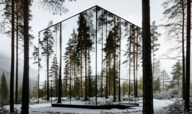 هتل درختی سوئد: معرفی اتاق آینه مکعبی (Mirror Cube)