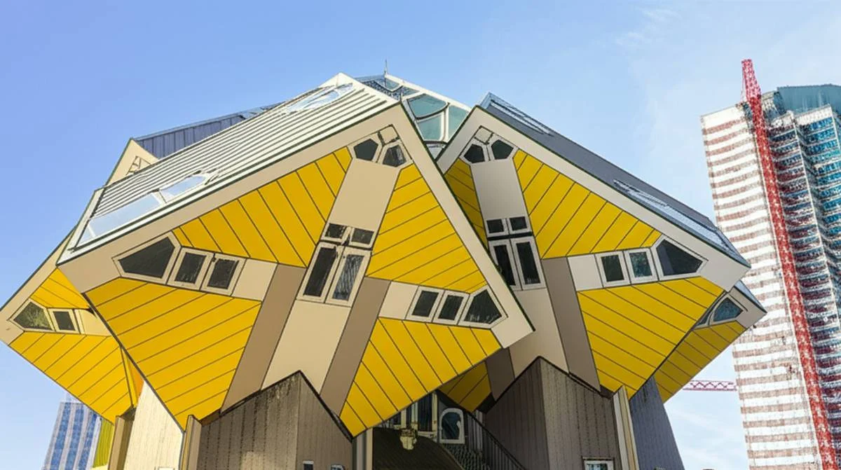خانه های مکعبی رتردام (Cubic Houses)، هلند | شاهکار معماری مدرن