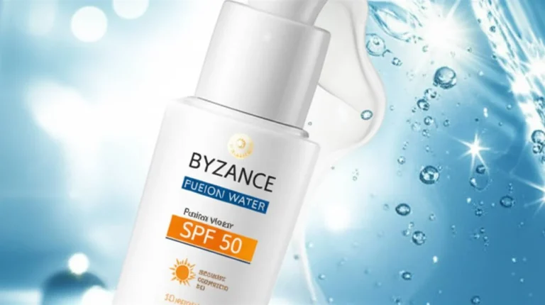 فلوئید ضد آفتاب فیوژن واتر SPF50 بیزانس | نقد و بررسی کامل